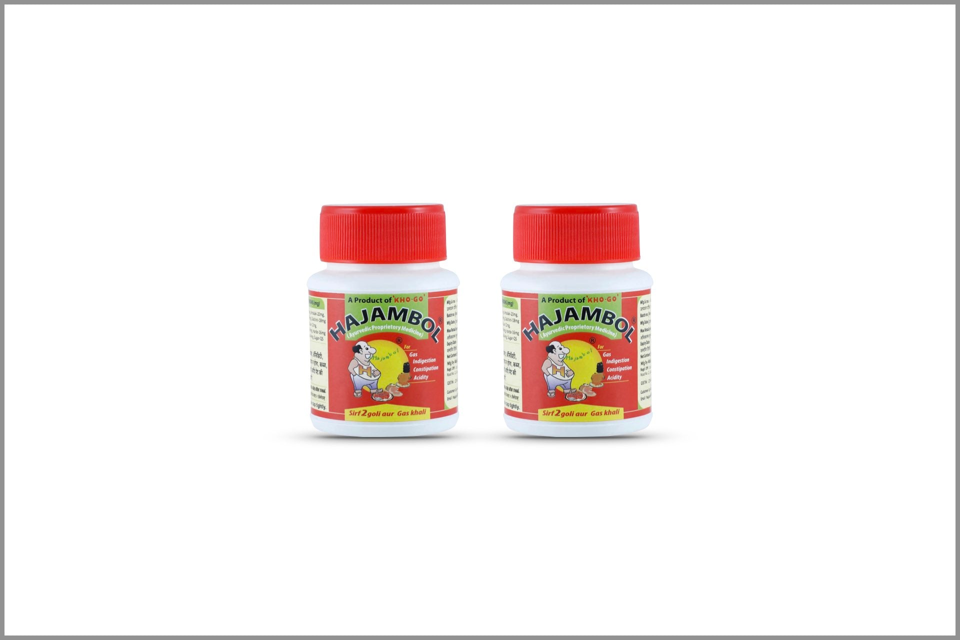 Hajambol Gas Tablets - Pack of 2 x 50 tablets